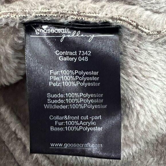 EUC Goosecraft Gallery Women's Gray Faux Fur Collar Jacket Size Small Gallery048 - Picture 11 of 13